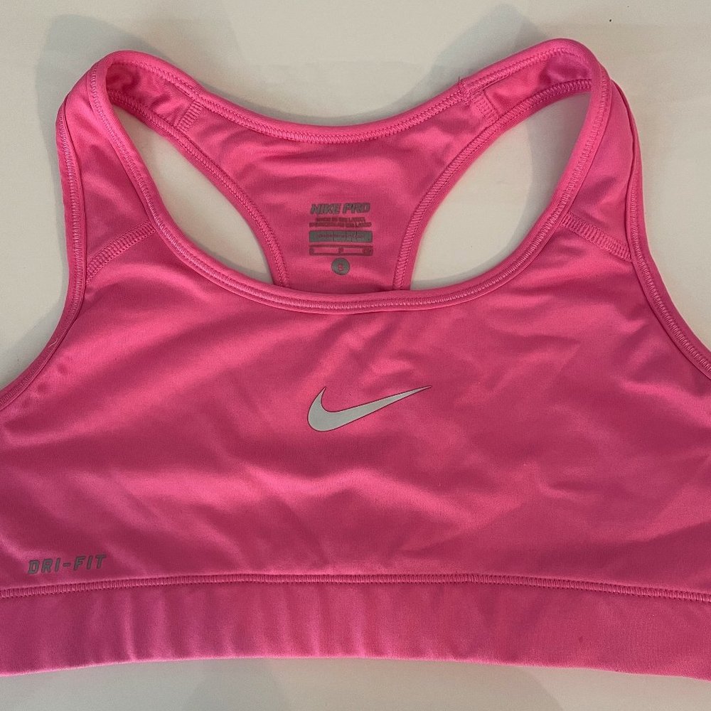 Pink Nike Dri-FIT Sports bra